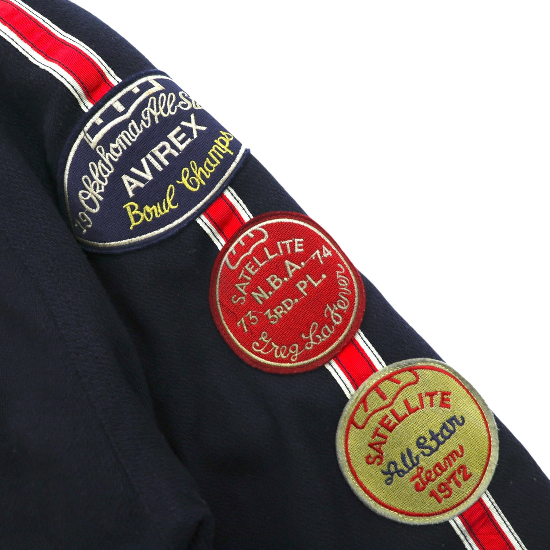AVIREX 90s Vintage COLLEGIATE WEAR CHAMPS 1951-53 Varsity Jacket, Large, Wool, Lettered Patch