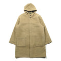Eddie Bauer Duffle Coat, Large, Beige Wool, with Detachable Quilted Liner