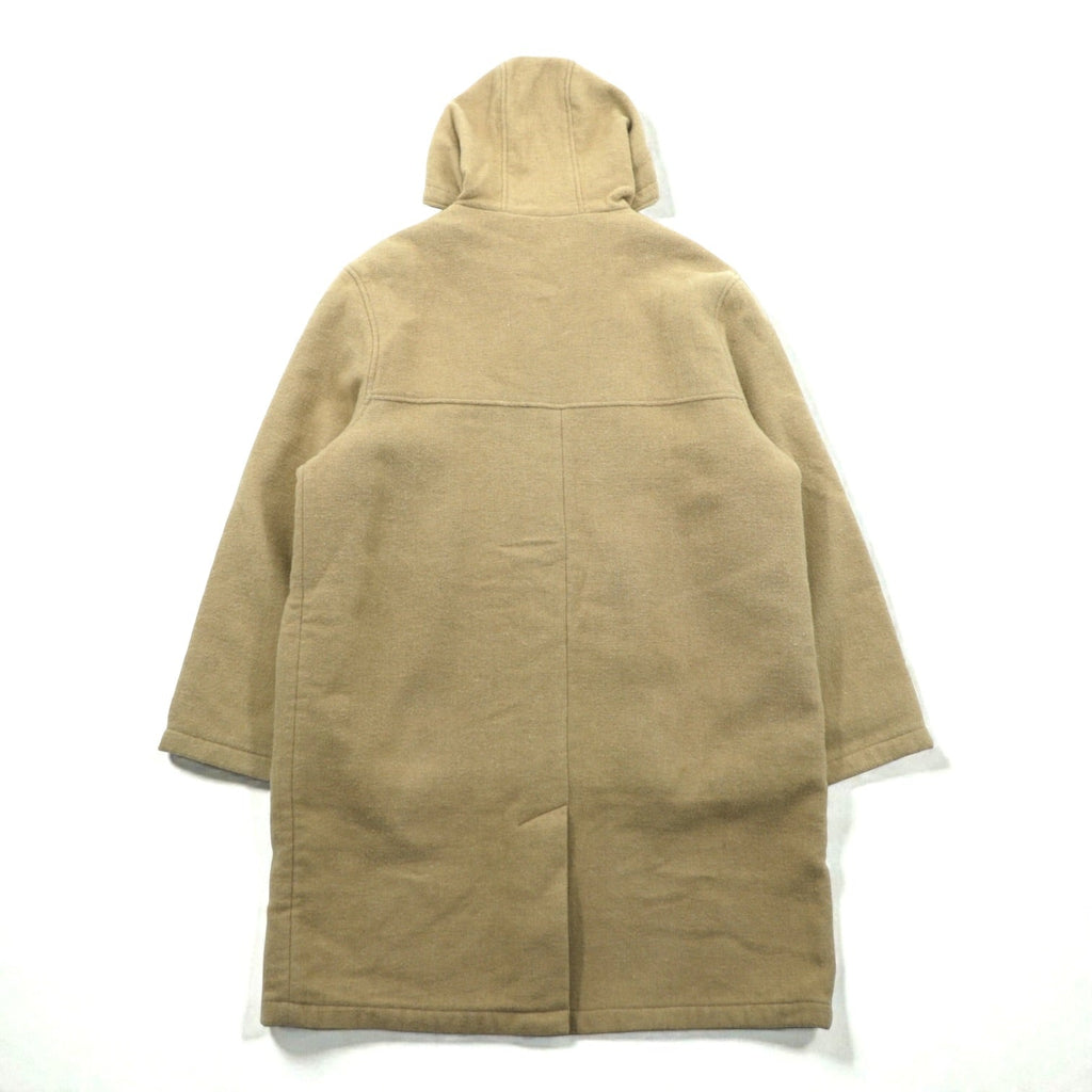 Eddie Bauer Duffle Coat, Large, Beige Wool, with Detachable Quilted Liner