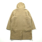 Eddie Bauer Duffle Coat, Large, Beige Wool, with Detachable Quilted Liner