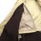 Eddie Bauer Duffle Coat, Large, Beige Wool, with Detachable Quilted Liner
