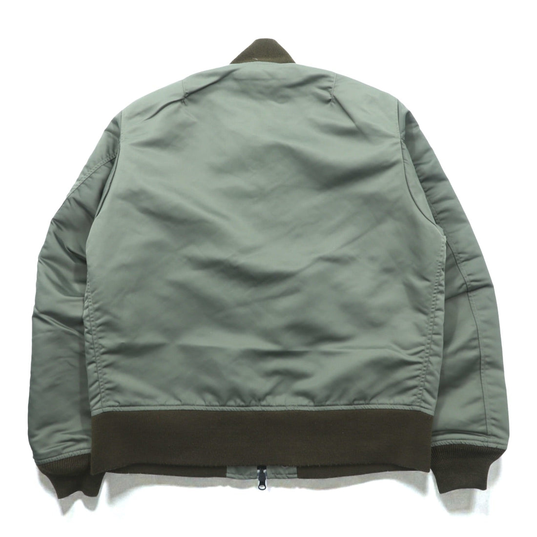 A BATHING APE L-2B フライトジャケット M カーキ ダブルジップ ナイロン エポレット ユーティリティポケット