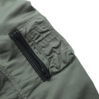 A BATHING APE L-2B フライトジャケット M カーキ ダブルジップ ナイロン エポレット ユーティリティポケット