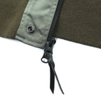 A BATHING APE L-2B フライトジャケット M カーキ ダブルジップ ナイロン エポレット ユーティリティポケット