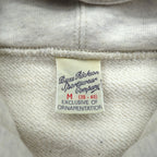 BUZZ RICKSON'S U.S. AIR FORCE Dye-In Print Zip Hoodie, Size M, Gray Cotton, LANGLEY, A.F. BASE, VIRGINIA