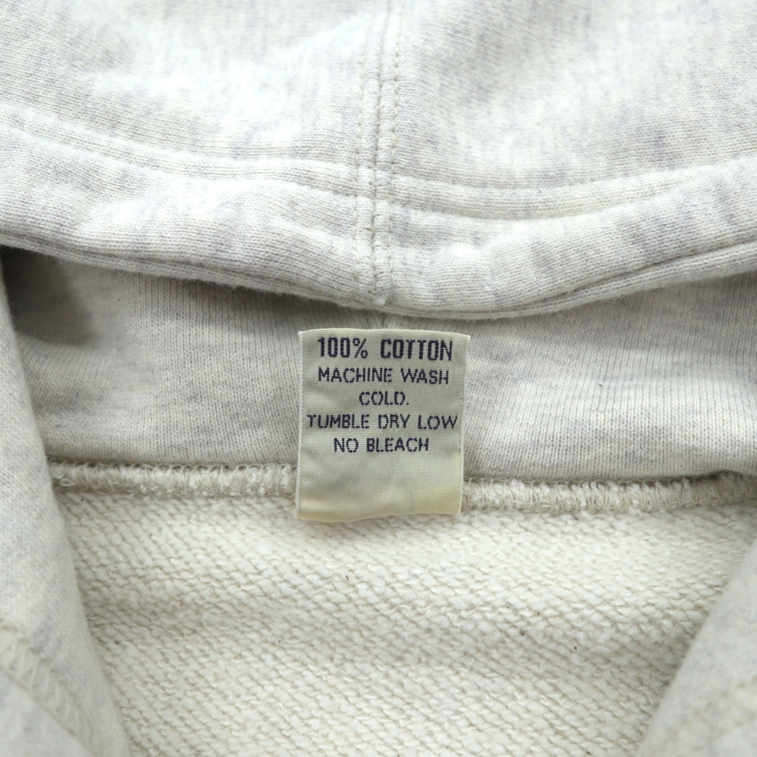 BUZZ RICKSON'S U.S. AIR FORCE Dye-In Print Zip Hoodie, Size M, Gray Cotton, LANGLEY, A.F. BASE, VIRGINIA