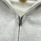 BUZZ RICKSON'S U.S. AIR FORCE Dye-In Print Zip Hoodie, Size M, Gray Cotton, LANGLEY, A.F. BASE, VIRGINIA