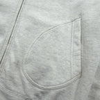 BUZZ RICKSON'S U.S. AIR FORCE Dye-In Print Zip Hoodie, Size M, Gray Cotton, LANGLEY, A.F. BASE, VIRGINIA