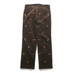 Polo Ralph Lauren CLASSIC FIT Corduroy Chino Pants Work L Brown Cotton Camo Embroidery