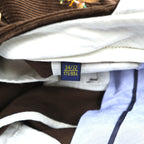 Polo Ralph Lauren CLASSIC FIT Corduroy Chino Pants Work L Brown Cotton Camo Embroidery