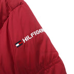 TOMMY HILFIGER 90年代 ボリューム ダウンジャケット XL レッド ドローコード ナイロン