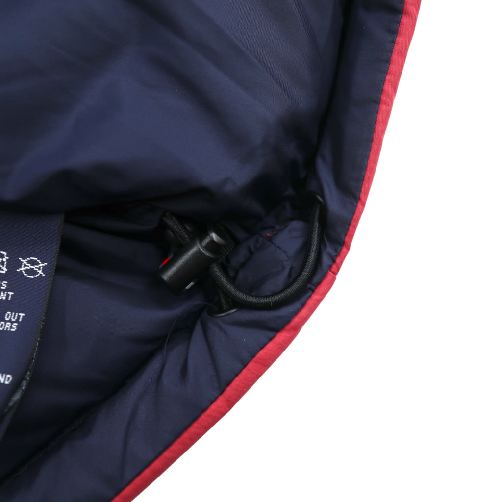 TOMMY HILFIGER 90年代 ボリューム ダウンジャケット XL レッド ドローコード ナイロン