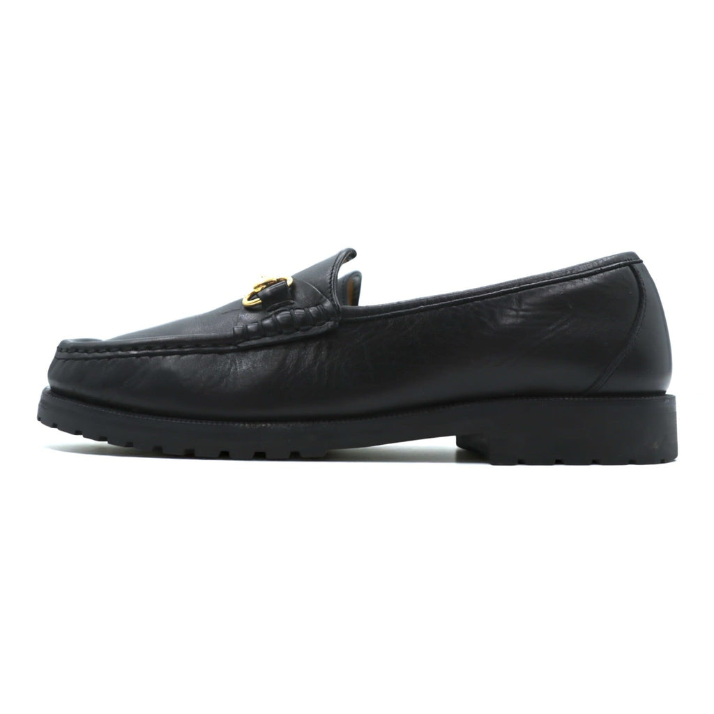 Cole Haan Made in Italy Horsebit Loafers, Size 24cm, Black Leather, Genuine F8030