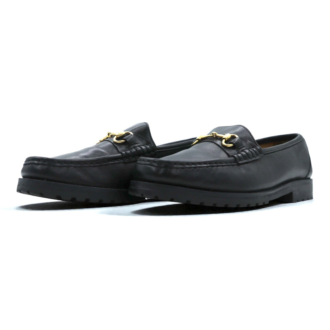 Cole Haan Made in Italy Horsebit Loafers, Size 24cm, Black Leather, Genuine F8030