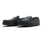 Cole Haan Made in Italy Horsebit Loafers, Size 24cm, Black Leather, Genuine F8030
