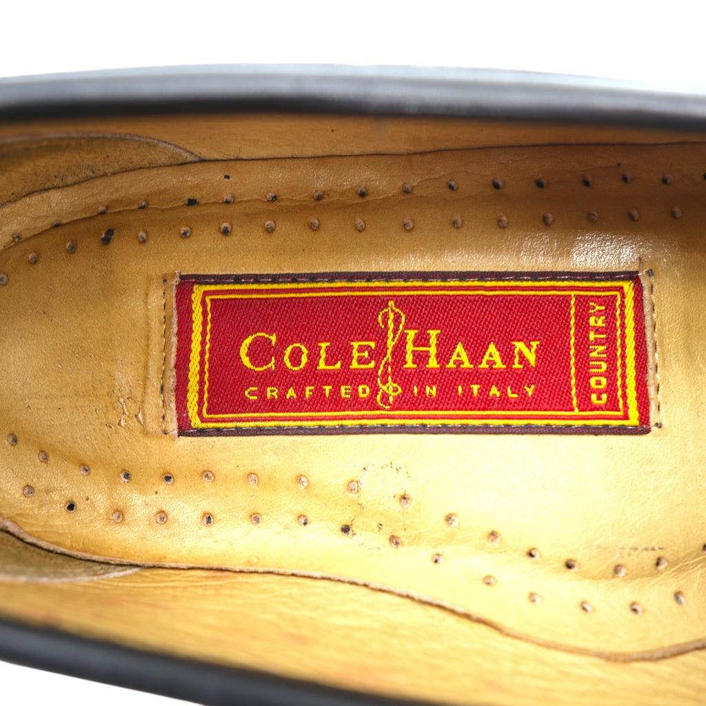 Cole Haan Made in Italy Horsebit Loafers, Size 24cm, Black Leather, Genuine F8030