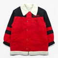 adidas 90s Made in Japan Descente BoaCoat Nylon Jacket / Mountain Parka L Red Polyester Drawcord Silver Tag