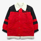 adidas 90s Made in Japan Descente BoaCoat Nylon Jacket / Mountain Parka L Red Polyester Drawcord Silver Tag