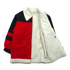 adidas 90s Made in Japan Descente BoaCoat Nylon Jacket / Mountain Parka L Red Polyester Drawcord Silver Tag