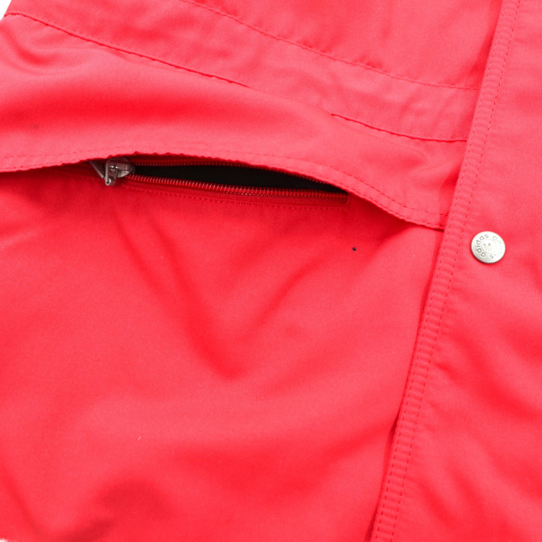 adidas 90s Made in Japan Descente BoaCoat Nylon Jacket / Mountain Parka L Red Polyester Drawcord Silver Tag