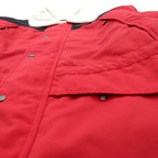 adidas 90s Made in Japan Descente BoaCoat Nylon Jacket / Mountain Parka L Red Polyester Drawcord Silver Tag