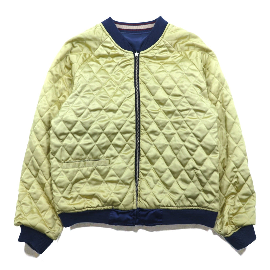 TEDMAN 90s Sukajan Souvenir Jacket, Large, Blue Nylon, TED COMPANY Tiger Print, US AIRBORNE Embroidery