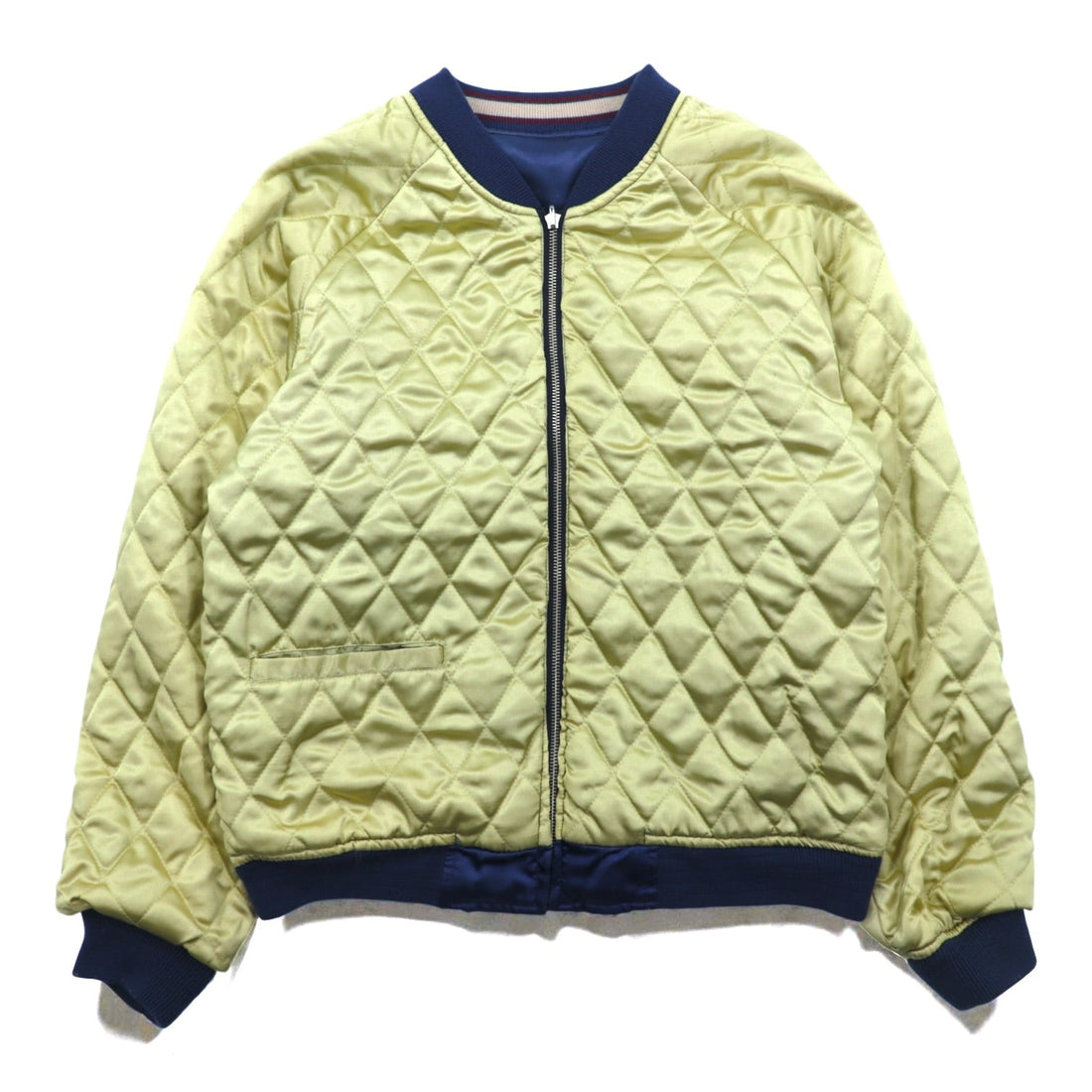 TEDMAN 90s Sukajan Souvenir Jacket, Large, Blue Nylon, TED COMPANY Tiger Print, US AIRBORNE Embroidery