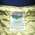 TEDMAN 90s Sukajan Souvenir Jacket, Large, Blue Nylon, TED COMPANY Tiger Print, US AIRBORNE Embroidery