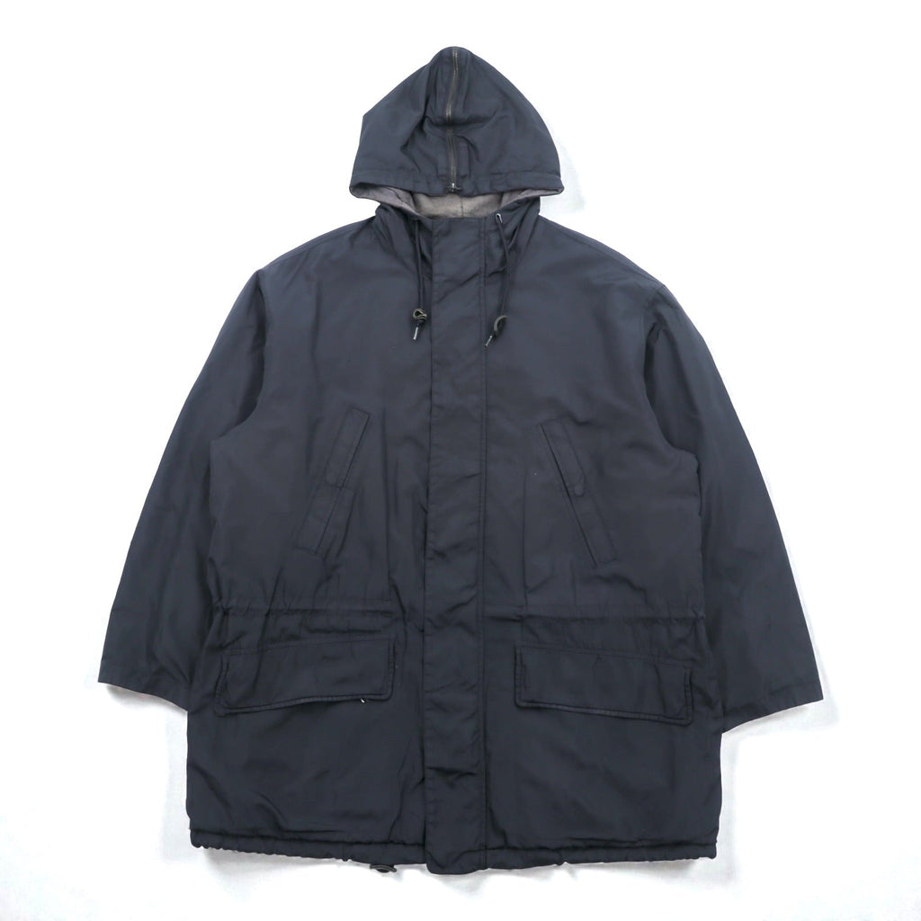 NAUTICA 90年代 N-3B Thermolite ACTIVE 中綿 フライトジャケット M ブラック ナイロン ドローコード ラビットパーカー