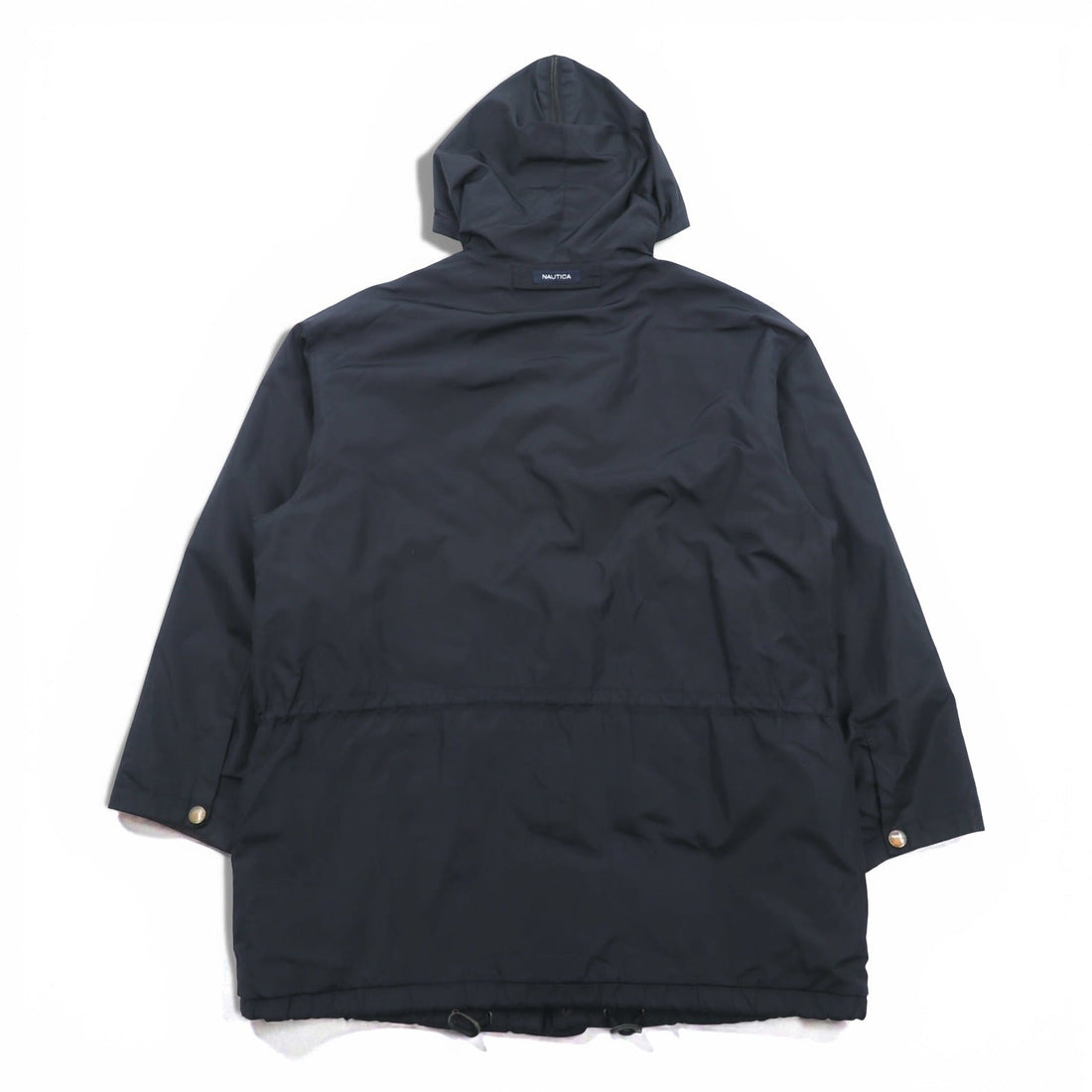 NAUTICA 90年代 N-3B Thermolite ACTIVE 中綿 フライトジャケット M ブラック ナイロン ドローコード ラビットパーカー