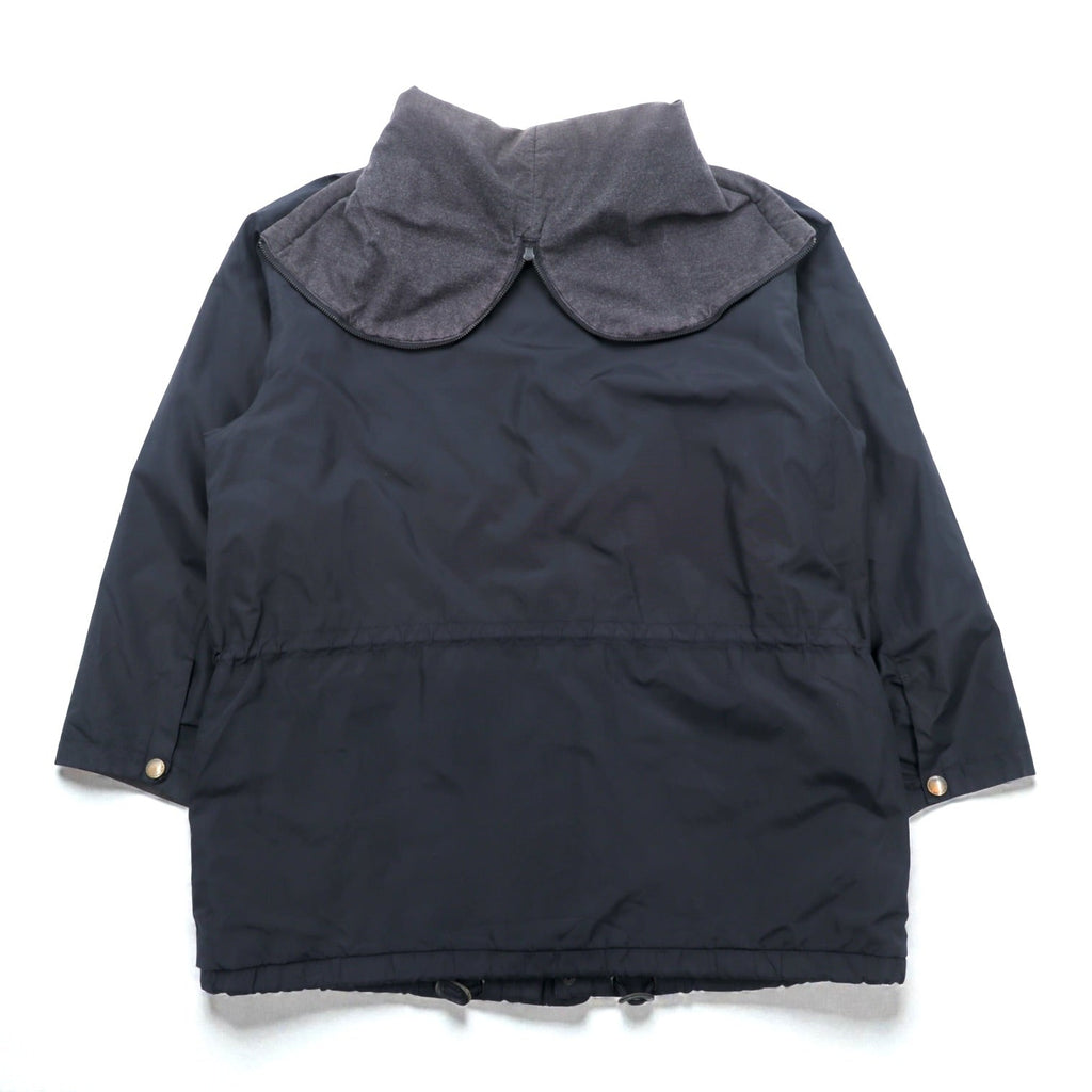 NAUTICA 90年代 N-3B Thermolite ACTIVE 中綿 フライトジャケット M ブラック ナイロン ドローコード ラビットパーカー