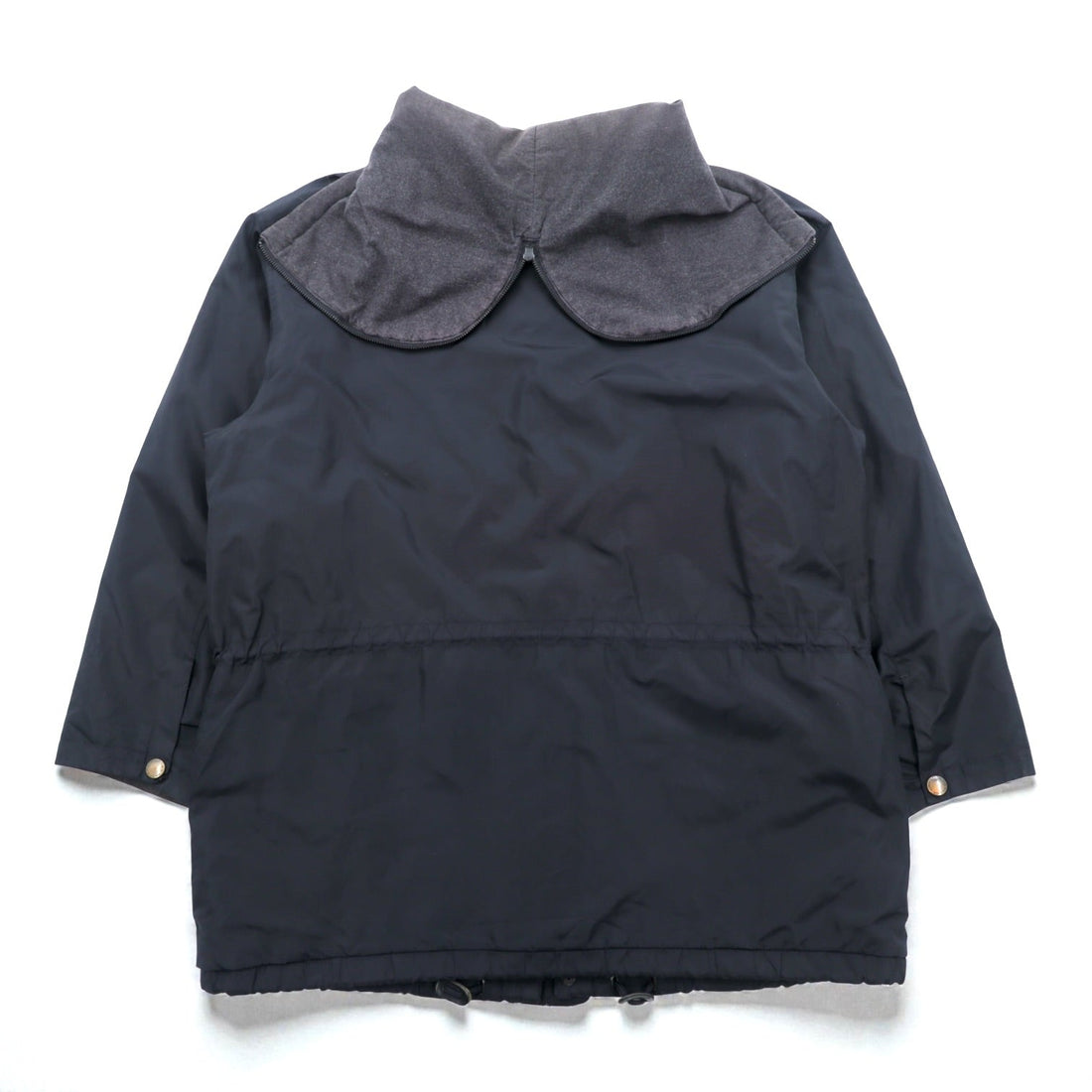 NAUTICA 90年代 N-3B Thermolite ACTIVE 中綿 フライトジャケット M ブラック ナイロン ドローコード ラビットパーカー
