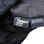 NAUTICA 90年代 N-3B Thermolite ACTIVE 中綿 フライトジャケット M ブラック ナイロン ドローコード ラビットパーカー