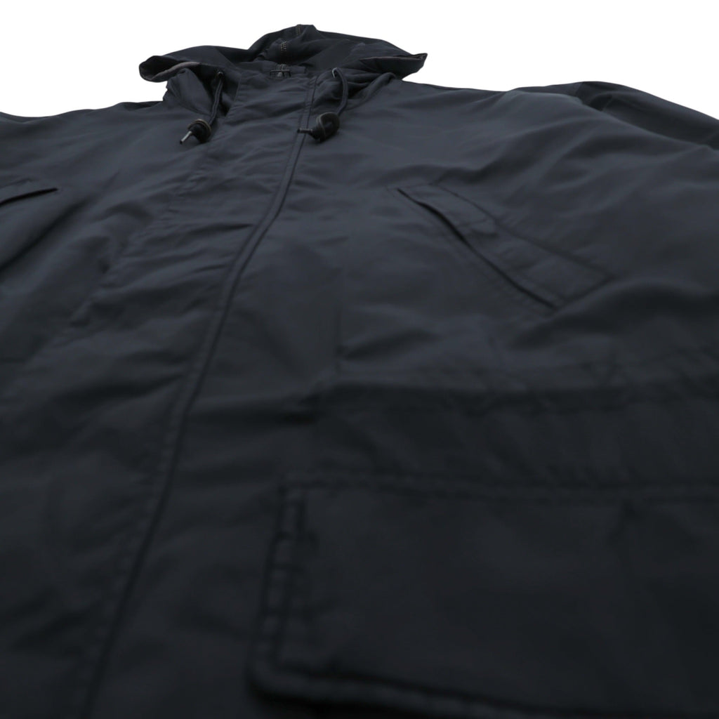 NAUTICA 90年代 N-3B Thermolite ACTIVE 中綿 フライトジャケット M ブラック ナイロン ドローコード ラビットパーカー