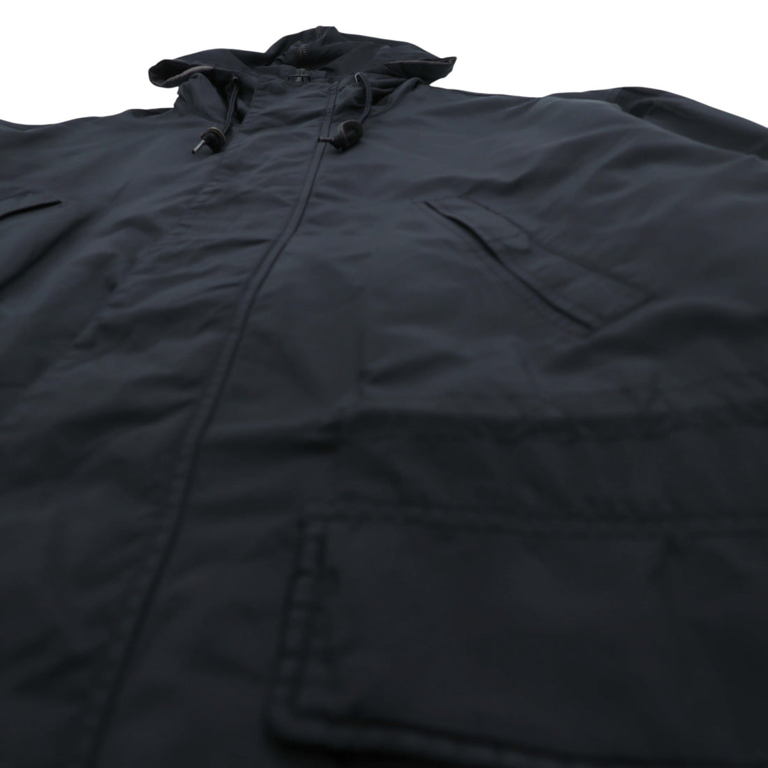 NAUTICA 90年代 N-3B Thermolite ACTIVE 中綿 フライトジャケット M ブラック ナイロン ドローコード ラビットパーカー