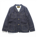 CALEE Made in Japan Rigid Denim Coverall L Blue Cotton Dark Navy