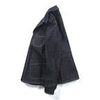 CALEE Made in Japan Rigid Denim Coverall L Blue Cotton Dark Navy