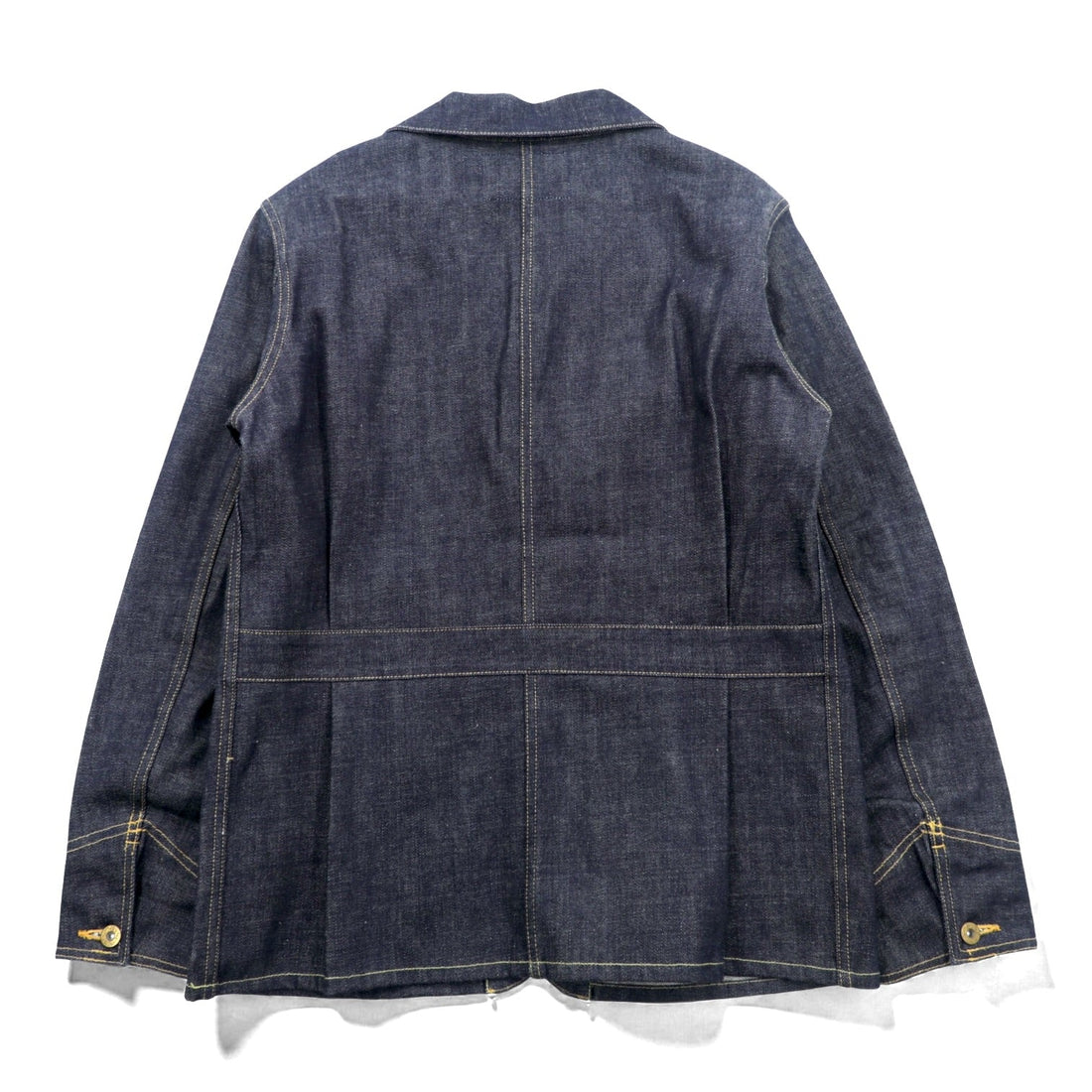 CALEE Made in Japan Rigid Denim Coverall L Blue Cotton Dark Navy