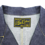 CALEE Made in Japan Rigid Denim Coverall L Blue Cotton Dark Navy