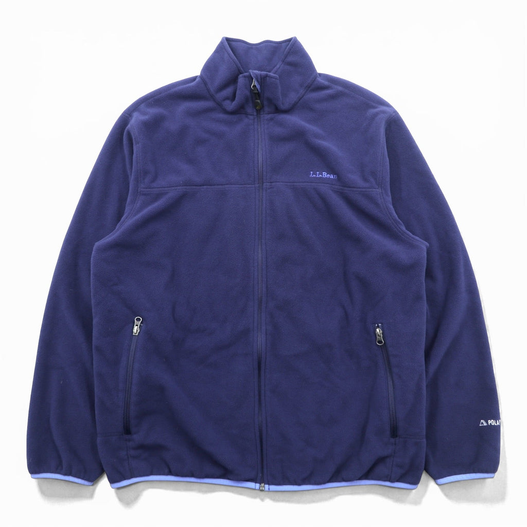 L.L.Bean POLARTEC Fleece Jacket L Navy Polyester AFW4