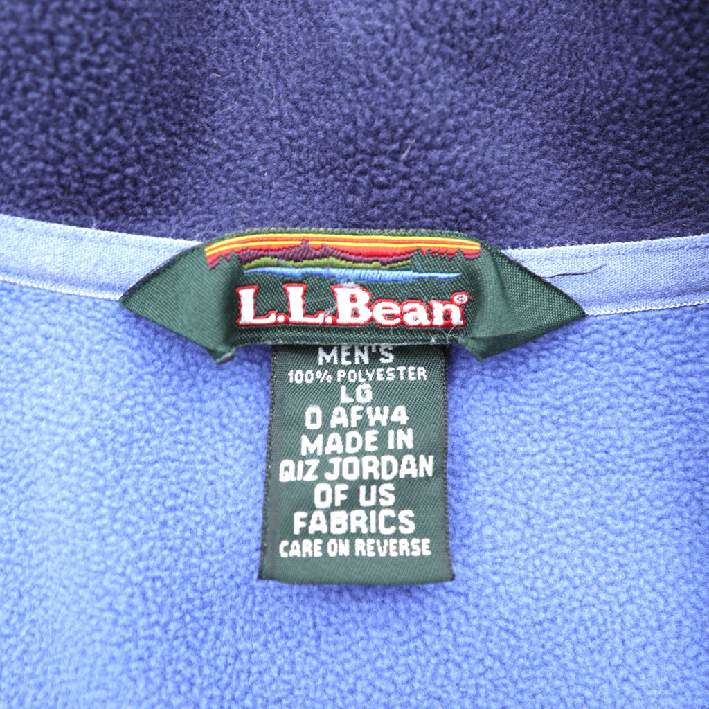 L.L.Bean POLARTEC Fleece Jacket L Navy Polyester AFW4