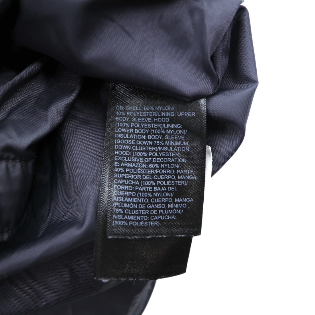 THE NORTH FACE 550 Fill Power Goose Down Jacket, Gray Nylon Heavenly Size L, NF0A3KQZ (International Standard)