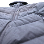 THE NORTH FACE 550 Fill Power Goose Down Jacket, Gray Nylon Heavenly Size L, NF0A3KQZ (International Standard)