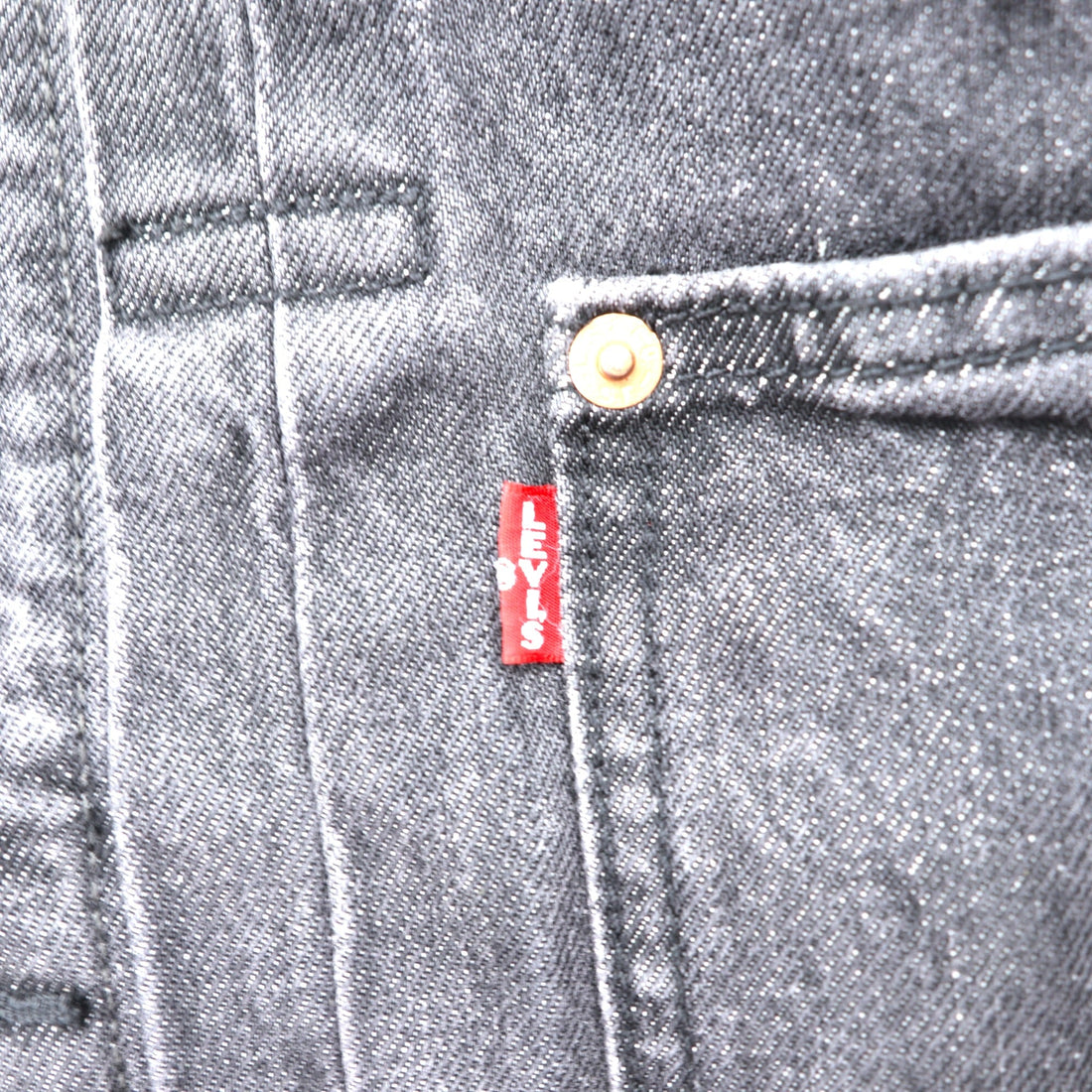 Levi's PREMIUM 1st タイプ 大戦モデル ビッグE デニム トラッカージャケット Gジャン S ブラック TYPE1 短丈 ビッグサイズ シンチバック ダブルプリーツ A3174-0000