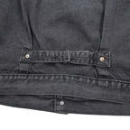 Levi's PREMIUM 1st Type Big E Denim Jacket, Black Cotton, 1 Trucker Size S, Wartime Model, Cinch Back, Double Pleats, Relaxed Fit, A3174-0000