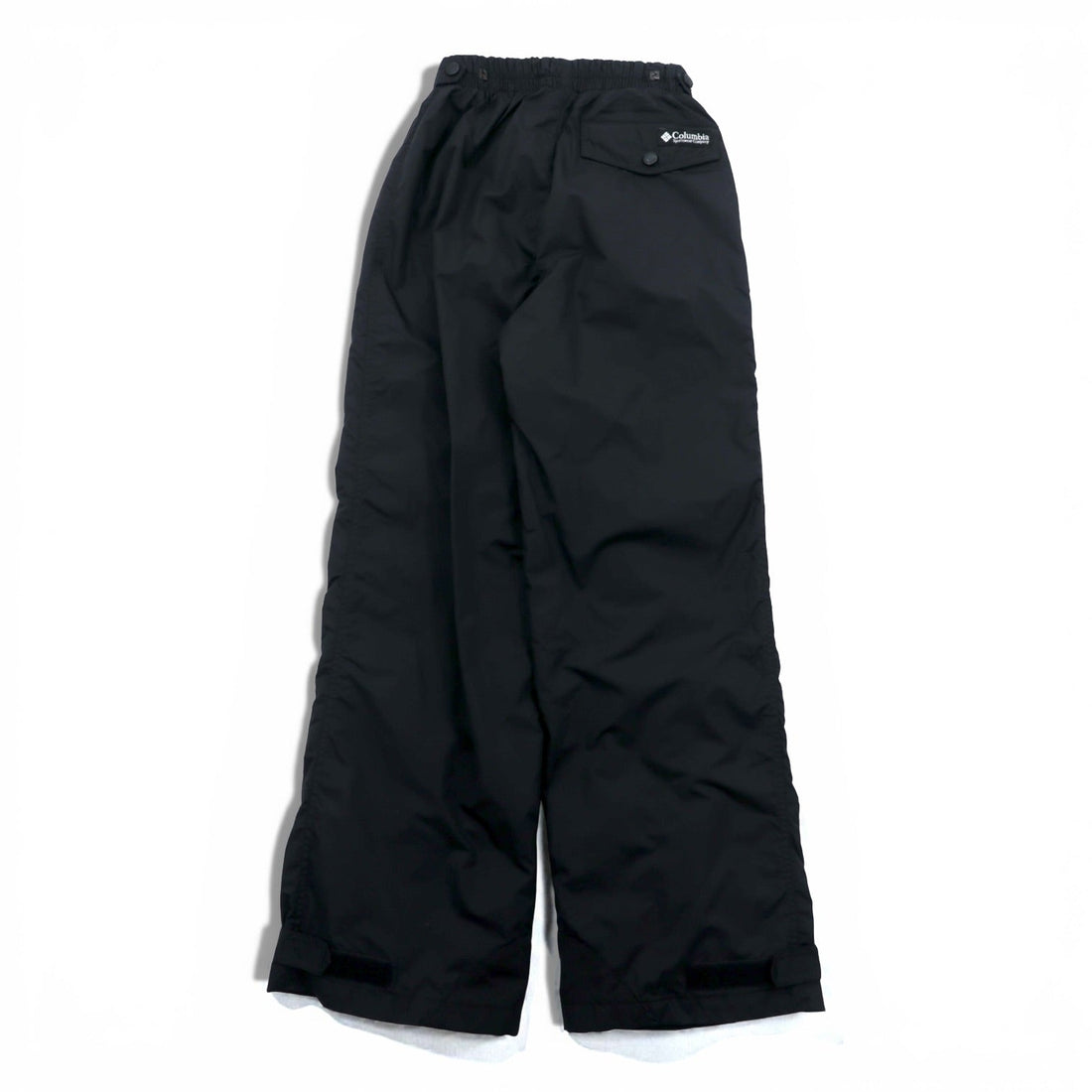 Columbia Nylon Shell Track Pants Jersey L Black Waterproof SM8060