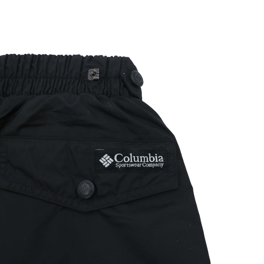 Columbia Nylon Shell Track Pants Jersey L Black Waterproof SM8060