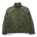 Polo Ralph Lauren 90s Swing Top Harrington Jacket, Medium, Khaki Polyester, Fleece Liner, Retractable Hood, Small Pony Embroidery