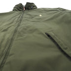 Polo Ralph Lauren 90s Swing Top Harrington Jacket, Medium, Khaki Polyester, Fleece Liner, Retractable Hood, Small Pony Embroidery