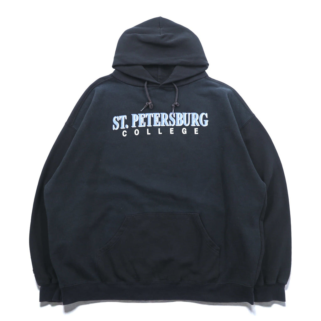 JANSPORT College Print Hoodie, XL, Black Cotton, Big Size, St. Petersburg